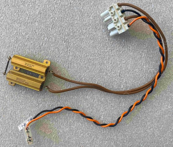 01912 - 01913 resistor 0,1 Ohms,50W 1% and resistor 0,2 Ohms 50W 1% with cable connector Ziehm 8000, Vista